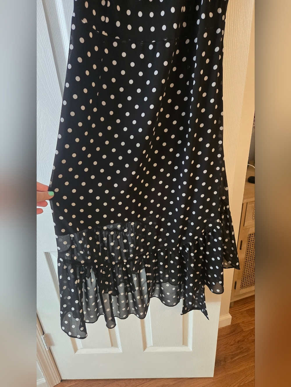 Petal & Pup Francesca Dot Midi Dress & Scarf - Picture 5 of 8